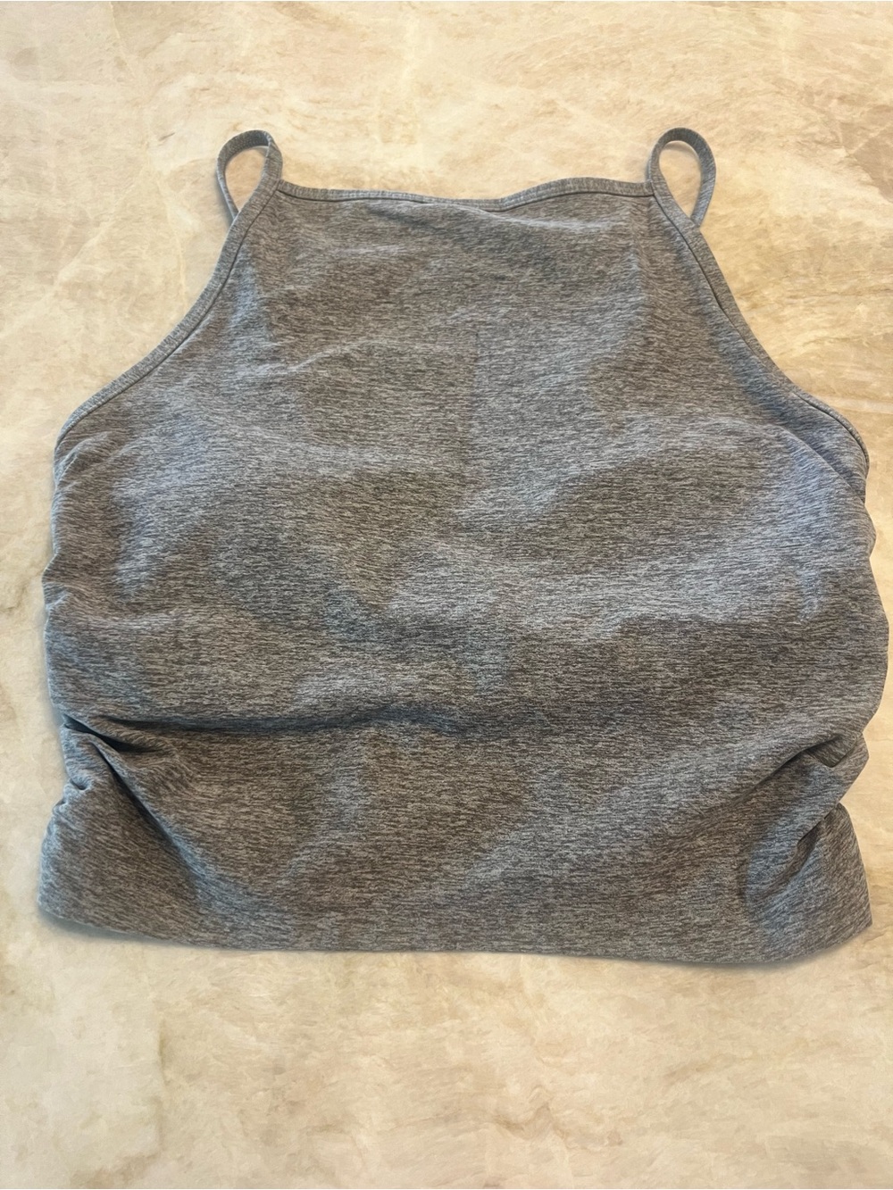 Abercrombie YPB cropped high neck low back workout tank. Removable pads. Medium